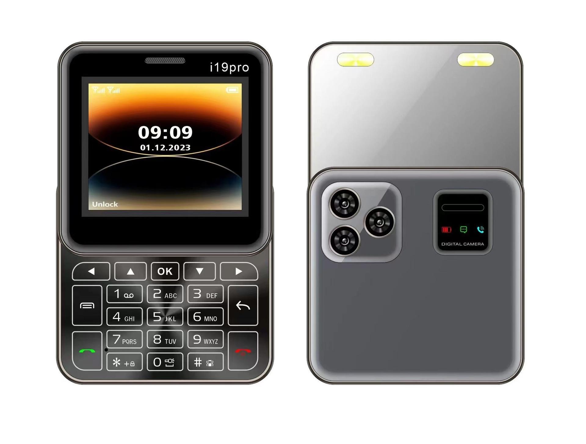 

2,4-дюймовый классический цветной вращающийся раздвижной чехол для мобильного телефона, автоматическая запись вызовов, FM-радио, быстрый набор, Magic Voice, GSM, две SIM-карты, разблокированный запасной телефон чёрный