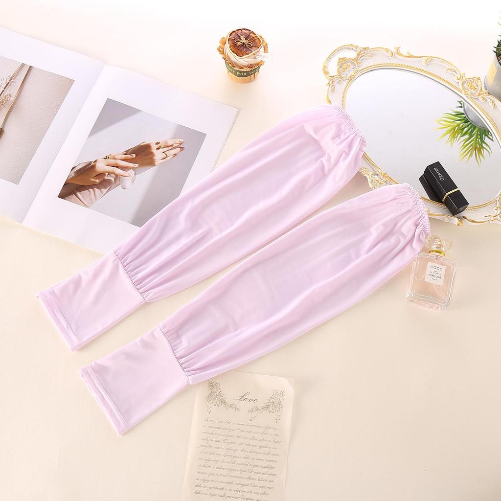 Ice Silk Sun Protection Sleeves: Breathable, Loose-Fit Arm Covers for Cycling, Driving, and Travel