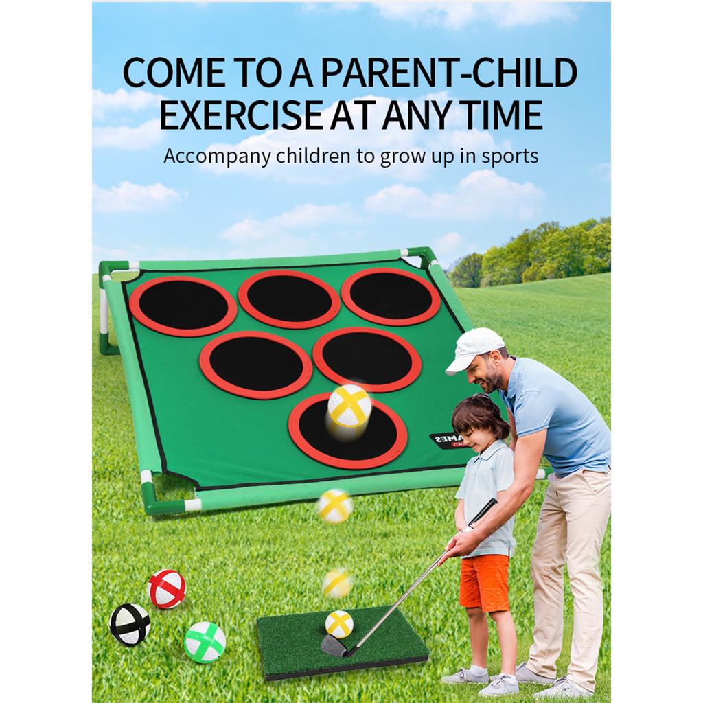 Golf Game Mat, Swing Practice Mat Toy, Golf Table Tennis Game Set