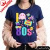 80s Theme Graphic Printed Tshirt Retro Style Unisexs TShirt Colorful Pop Culture Streetwear Daily Life Casual Cotton Tee Tops
