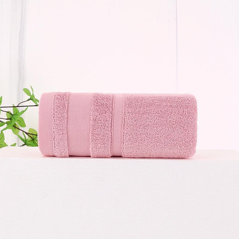 Pure Cotton Towel Plain Double Satin Face Wash Household Soft Dark Face Towel Men and Women Soft 32 Strands Towel