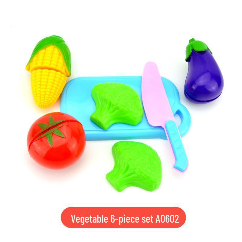 Children's Pretend Play Kitchen Set: Fruit & Veggie Cutting Toy