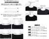 ROYAL JEWELRY 3mm 18k Gold Mirrored Black Diamond and Black Spinel Crystal Necklace (White Gold, 50)
