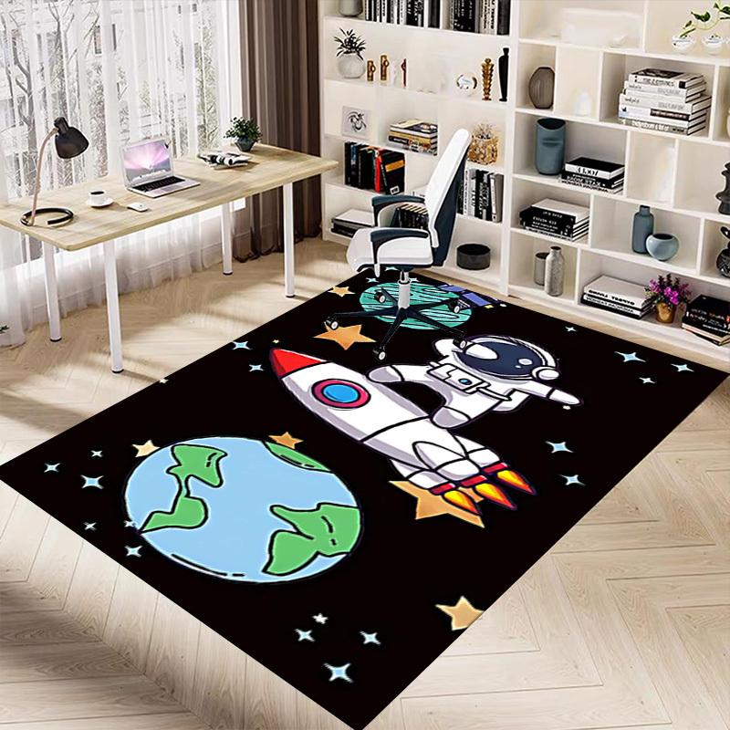 1PC space astronaut Anti-slip carpet, suitable for Office, bedroomand playrooms. It can also be used as a sofa footrest cover-W95
