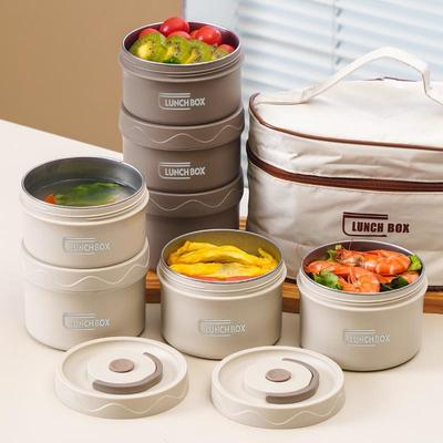 Insulated 304 Stainless Steel Double-Layer Japanese Style Lunch Box
