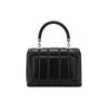 Tory Burch Kira Double T Logo Brass Hardware Chain Leather Shoulder Crossbody Handbag Small Women Handbags Black 83943-001