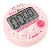 Minuteur de cuisine numérique écran LCD compact dessin animé électronique magnétique pour enfants