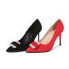 Fashion pointed sexy light mouth suede high heels large size women's single shoes