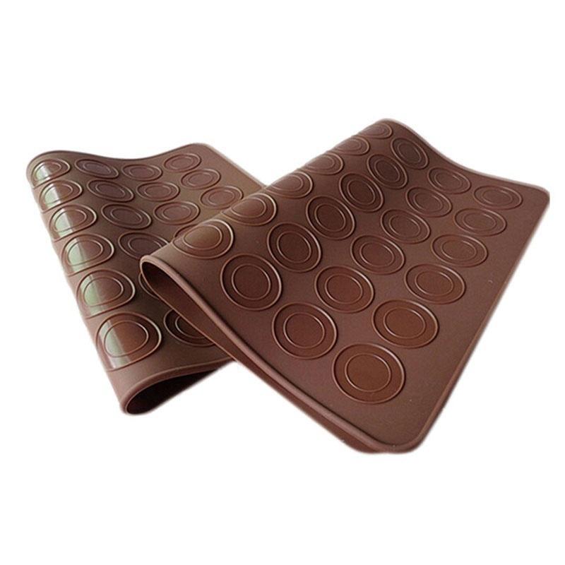 48-Mulden Muffins/Mandel-Runde Kuchen Werkzeuge Gebäck Macaron Backblech Matte