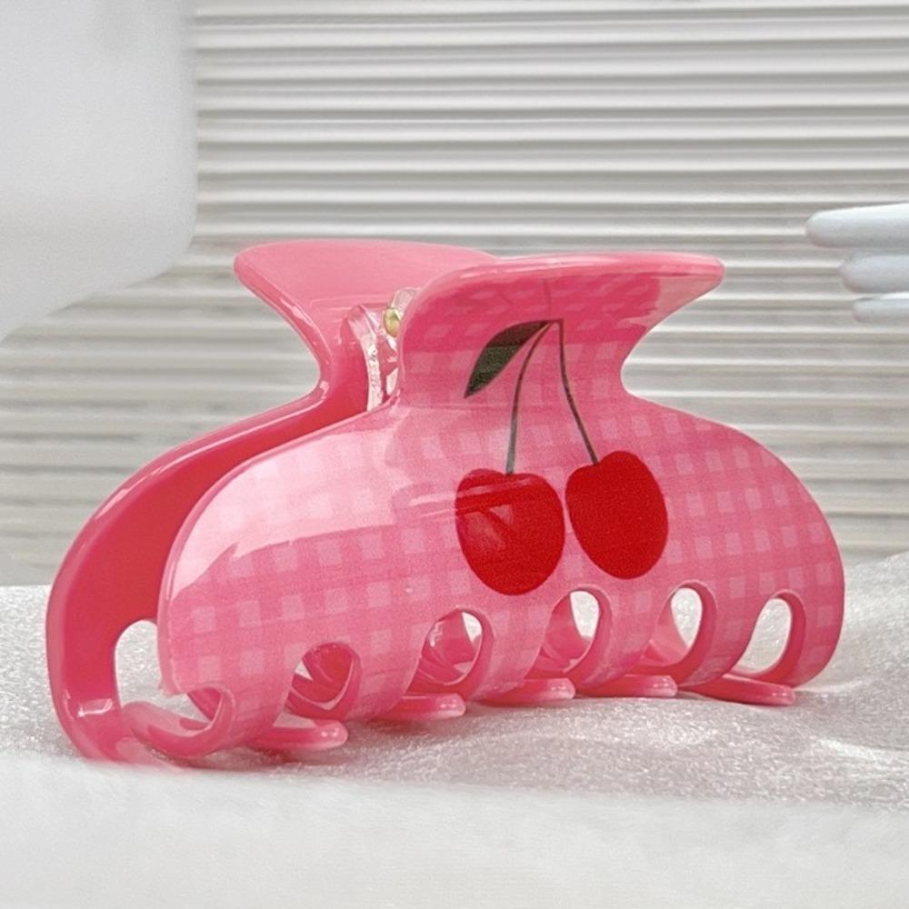 Cherry Acetic Acid Hair Clip Ocean Sea Star Grab Clip Sweet Starfish Hair Claw  Vacation