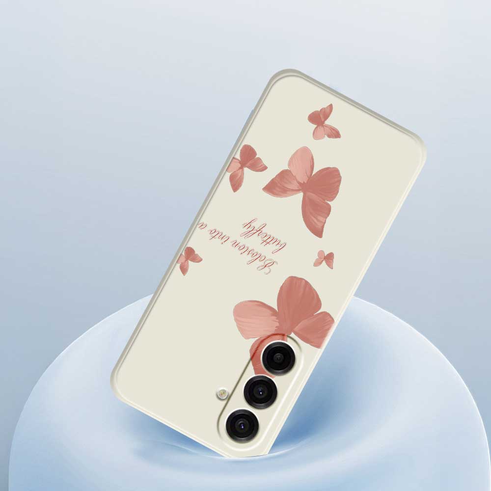 For Samsung Galaxy A17 5G Case Many Butterflies Pattern Printing Straight Edge TPU Phone Back Cover