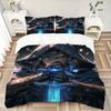 3pcs Award Winning Knight Print Bedding Set (1 Cover + 2 Pillowcases, Without Inserts), This Printed Bedding Set Is Soft and Comfortable, Su