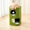 Japanese Style 2 Floors/3 Floors Cat House All-in-one Cylindrical Cat Castle House Green Durable Cat Bed Pet House