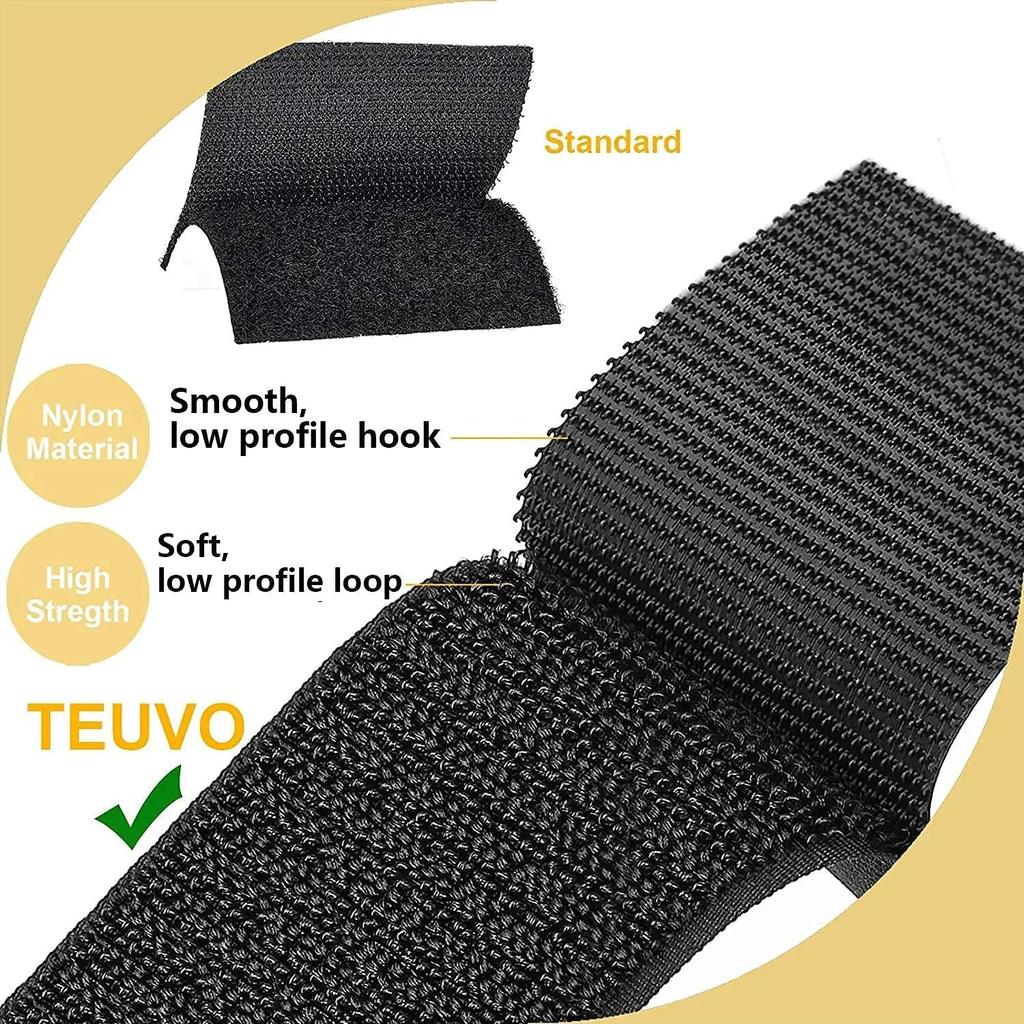 1pc Couch Cushion Non Slip Pads To Keep Couch Cushions from Sliding, Hook and Loop Tape with Adhesive for Smooth Surfaces