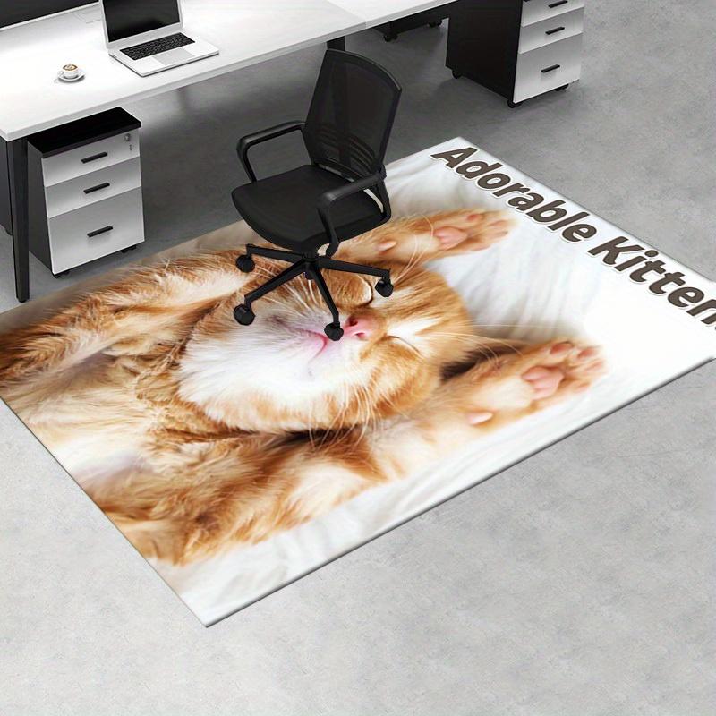 Office Carpet Adorable Kittens Sofa Rug, Under Chair Protective Blanket