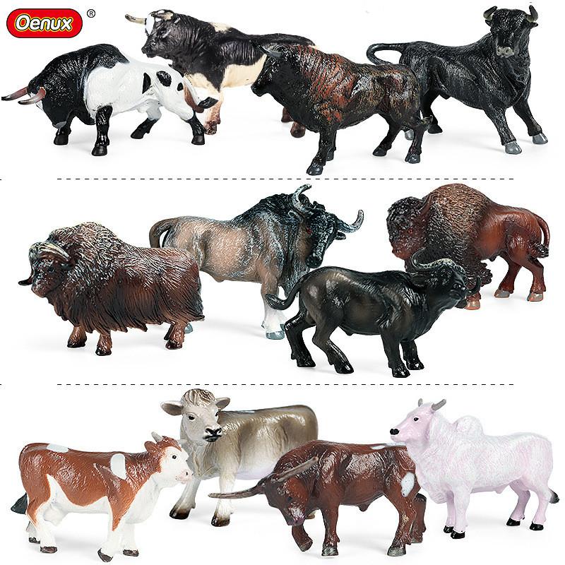 Animal Cattle Sculpture Toy Collection Set For Children Learning And Giving Gift