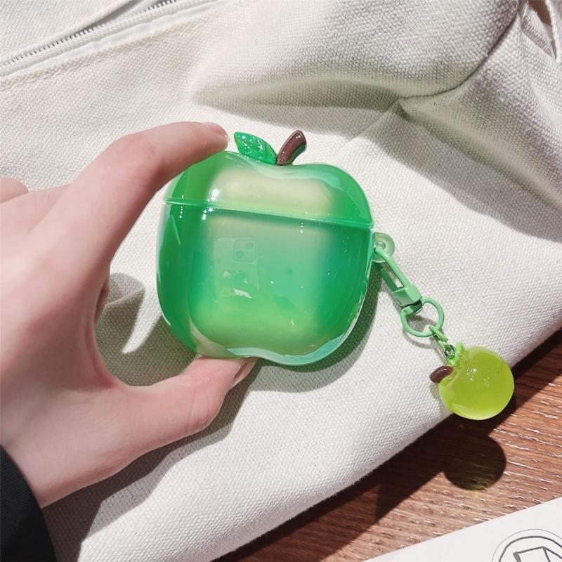 TPU Fruit Shape Wireless Earbuds Case Shockproof Cover For Pro2 Wireless Earphones With Pendant