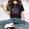 Summer Women's Printed Round-neck Short-sleeved T-shirt Casual and Fashionable T-shirt