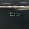 PRADA 1ML506-2BBE Zip Around lettering logo leather Purse black leather unisex Used