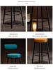 Nordic Modern High Backrest Bar Stool for Home & Coffee Shop