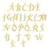 European & American Gold-Plated Copper Zircon Letter Necklace - High-End DIY Jewelry Accessory