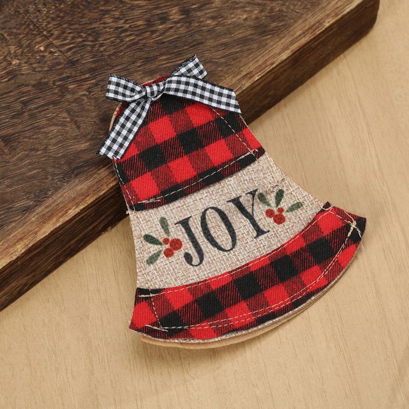 

Рождественский держатель для столовых приборов, чехол для ножа и вилки, вышитая рождественская елка, кармашек для столовых приборов, украшение для новогоднего праздничного стола