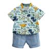 Summer Children Clothing Sets Boys Short Sleeved T Shirt and Pants Kids Casual