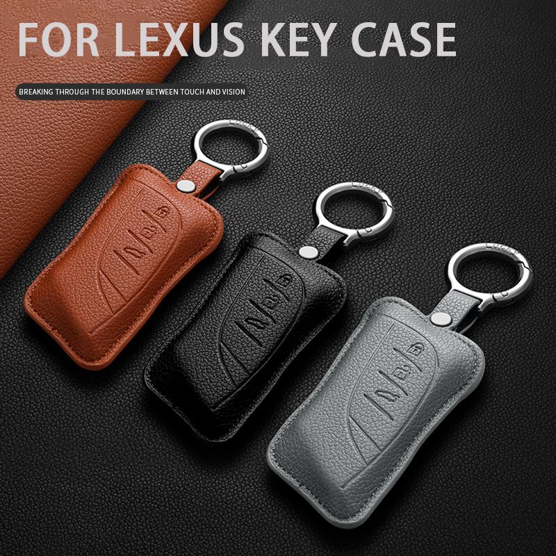 Leather Car Remote Key Case For LEXUS ES300H RX300H LS500H LX700H GX550H NX350H RZ450e NX PHEV RX PHEV Anti-Scratch Accessories