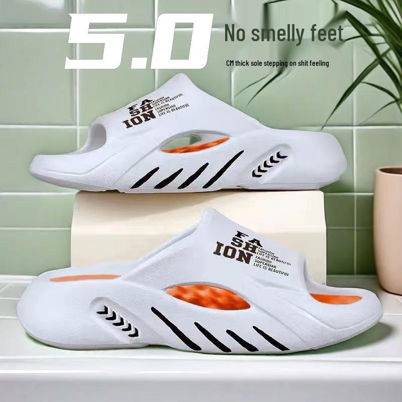 Men's and Women's Comfy Thick Sole Slippers - Summer Casual Footwear for Outdoor and Home