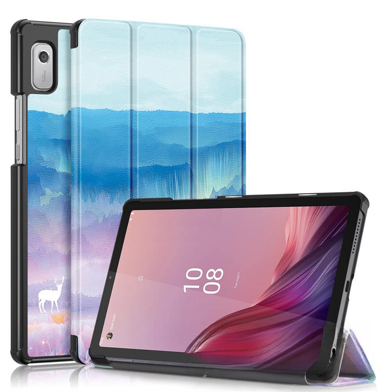 Per 2025 Lenovo Savior Y700 4a Custodia Protettiva Tablet da Gioco 8,8 pollici Custodia in Pelle Pieghevole a Triplo
