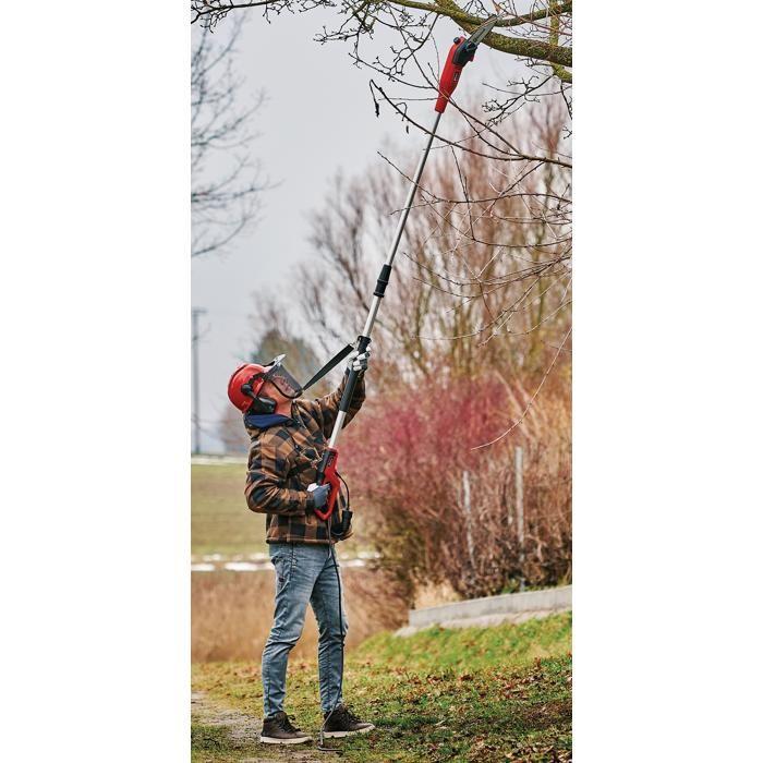 Einhell élagueuse télescopique gc-ec 7520 t (750 w, longueur de coupe 18 cm, vitesse de chaîne max. 11 m/s)