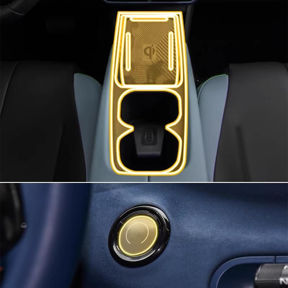 Car Interior Film Transparent TPU for BYD Seagull 2025 2025 Gear Panel Navigation Center Console Pre-cur PPF Protection Cover