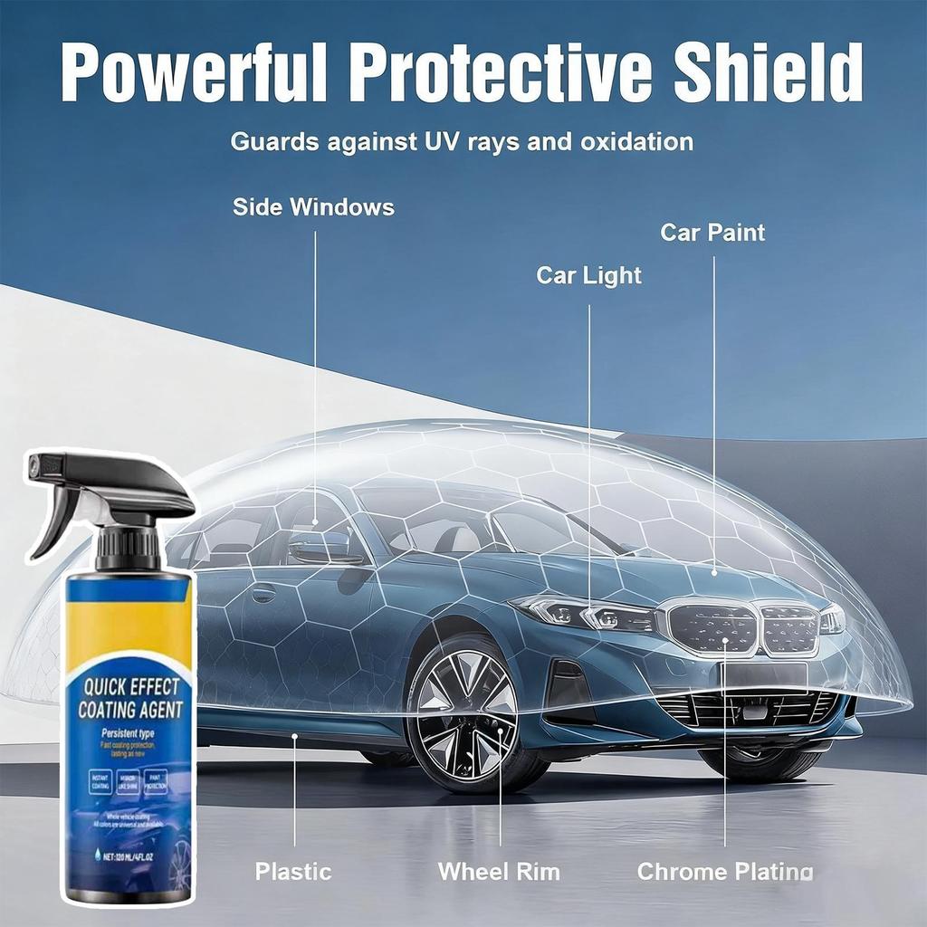 For Cars Spray Coating Agent Waterproof Multifunctional Agent With Sponge Waterless Wash Polish For Hygiene Daily Detailing