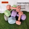 WEZHO Unisex Cement Coated Dumbbell Set