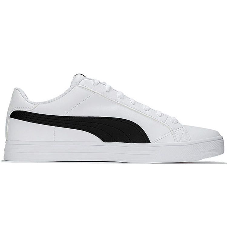 Puma Smash Vulc V3 Lo White Black Unisex Sneakers 380752-02