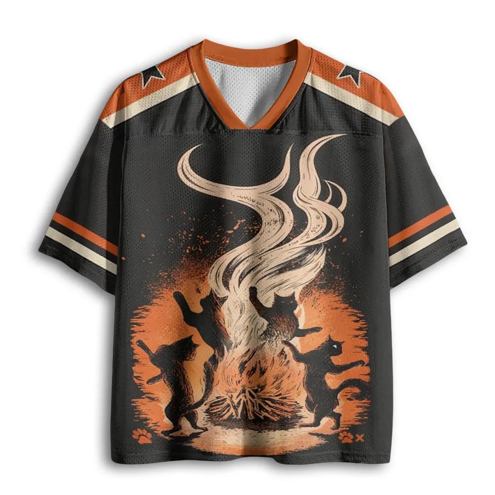 Everything Is Fine Black Cat Emoji Unisex Sweatshirt Fitness, Hip-Hop, Hiking, Daily Wear, Street Sports, and Parent-Child tops