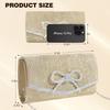 Evening Bag Clutch Purses for Women,Sparkly Bow Handbags Crossbody Bag Wedding Bag Glitter Rhinestone Party