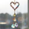 Portable Handmade Crystal Suncatcher Exquisite Sparkling Wind Chime Reflective Hanging Ornament Indoor Windows