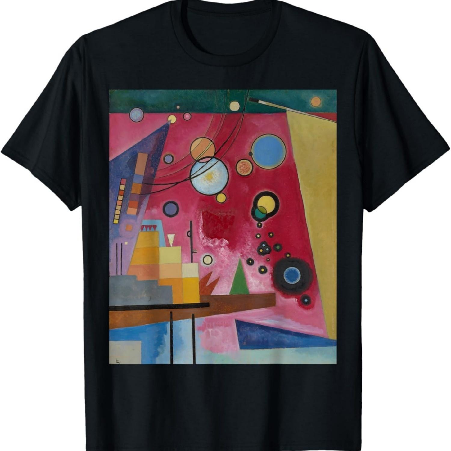 Kandinsky Abstract Painting Heavy Red Circles Triangles T-Shirt XXXXXL разноцветный