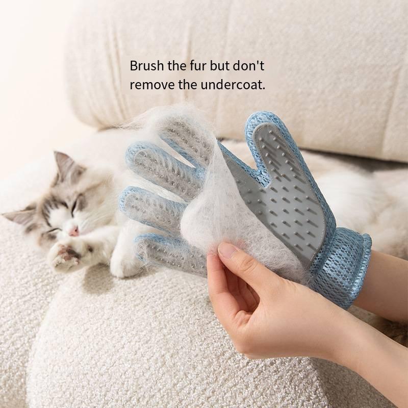 Silicone Pet Grooming Glove CatDog Hair Remover Brush Gentle MassageComb EfficientFloating Hair Removal Bathing Tool PetSupplies