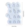 Animal Parts Quicksand Silicone Mold Resin Shaking Cup Mold for Pendant Jewelry Keychain Decoration Making Diy Crafts
