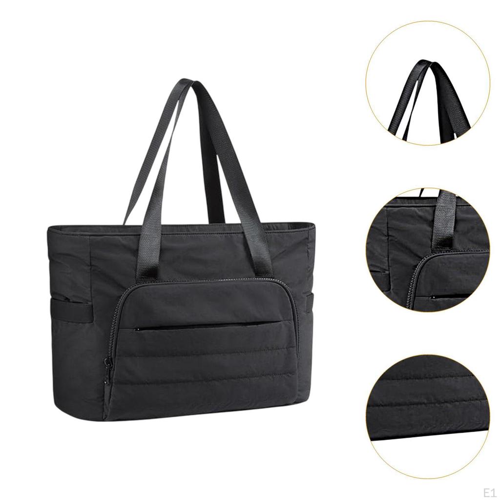 Gym Bag Women's Handbag with Yoga Mat Strap Stylish Portable Large Capacity Wear Resistant for