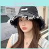 Wide Brim Round Top Denim Hat For Women Ideal For Four Seasons