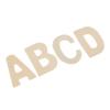 156 Pieces Craft Wood Letters Natural Wooden Alphabet with Storage Tray
