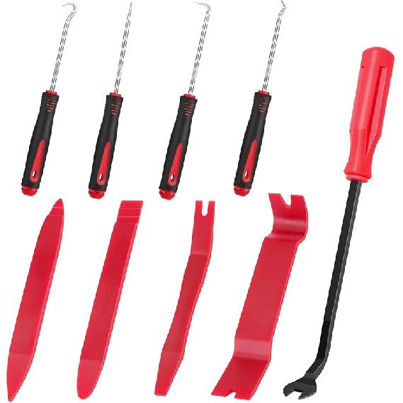 Auto Trim Removal Tool Set Pry Tool Kit, Door Panel Removal Tool, Fasteners Remover,Automotive Hook Set, Car Auto Oil Seal/O-Ring Seal Gasket Mini