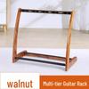 Solid Wood Multi-Guitar Display Stand with 5-Head and 3-Head Options