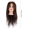 Hairdressing Training Styling Practice Colors Wig Dummy Mannequin Head with Hair
