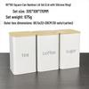 Bamboo Lid Tin Box for Sugar, Tea, and Coffee In Minimalist Style