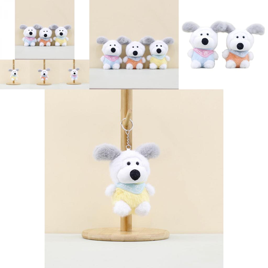 Soft Short-plush Poodle Keychain Adorable Cute Ugly Dog Stuffed Animal