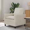 Cream Sofa 76 X 81 X 87.5 Cm Velvet